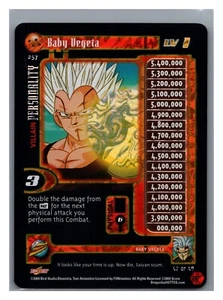 1x DBGT TCG BABY VEGETA LV1 ALT FOIL HOLO 257 BABY SAGA DRAGON BALL Z LIMITED - Imagen 1 de 1