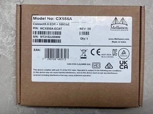 MCX555A-ECAT Mellanox ConnectX-5 CX555A VPI 100GbE Single-Port QSFP28 Adapter - Picture 1 of 2