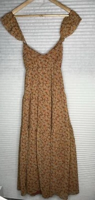 Vestido midi Madewell Georgette manga con volantes en prado margarita talla 8 nuevo con etiquetas Foto 1 de 4