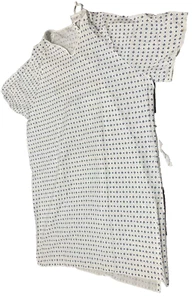 QTY 2 NEW Medline HOSPITAL PATIENT Gown Universal Size Tie Back White - Picture 1 of 2