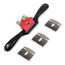 Metal Spokeshave Adjustable Spoke Shave Woodworking Hand Cutting Tool W/ Blades