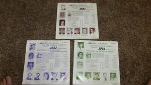Lot of 3 AMERICAN SQUARE DANCING PROGRAMS 1981 SETS IN ORDER  NM - Bild 1 von 2