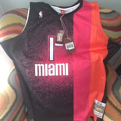 MITCHELL&NESS MIAMI HEAT #1 CHRIS BOSH FLORIDIAN NBA JERSEY NWT SIZE 3XL Mens - Image 1 of 4