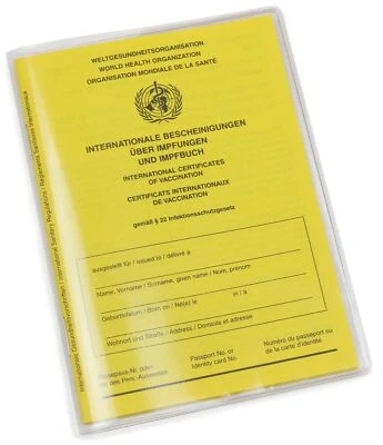 Custodia passaporto vaccinale - custodia protettiva trasparente per certificato vaccinale attuale, Made in German - Immagine 1 di 4