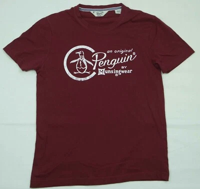 ORIGINAL PENGUIN HOMME T SHIRT COTON TAILLE XS (ÉTIQUETTE S) TRÈS BON ÉTAT ..a - Photo 1/4