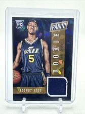 2014 Panini Black Friday Memorabilia 6 Cracked Ice Rodney Hood #6 ROOKIE RC