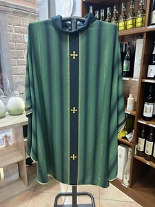 CASULA VERDE IN TESSUTO Ricamato Made in Italy  nuova - Foto 1 di 5
