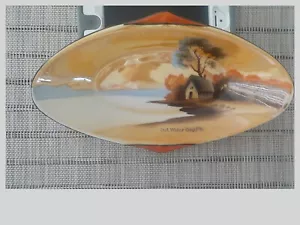 VERY NICE EARLY NORITAKE DEL. WATER GAP HAND PAINTED SOUVENIR DISH - Picture 1 of 3