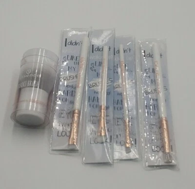 5x Essence Makeup Brush Set Face Eyes And Brows Mixed Lot Variety Brushes  - Image 1 of 3