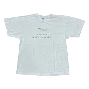 Whirlpool Shirt Mens XL Laundry Promo Tee Super Capacity Washer Funny Slogan - Picture 1 of 8