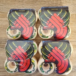 Powell Peralta Dragon Wheels - Original Full Set - New In Packaging - 1 Set Only - Picture 1 of 6