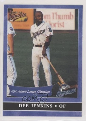 2000 Multi-Ad Sports Bridgeport Bluefish 1999 Champions Set Dee Jenkins #3 - Image 1 of 2