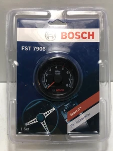 Bosch FST7906 Sport II 2-5/8" Tachometer BLACK RPM 0-8000 - Picture 1 of 1