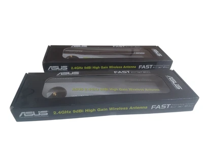 LOTE DE 2: ANTENAS INALÁMBRICAS ASUS WL-ANT191 2.4GHZ 9DBI ALTA GANANCIA - NUEVO STOCK ANTIGUO Foto 1 de 2