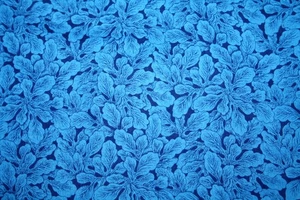 HOJAS AZULES DE KONA BAY - TELA 100% ALGODÓN - Imagen 1 de 5