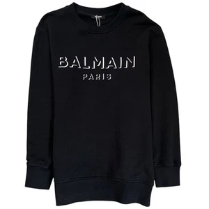 Balmain Men's Logo Print Jumper Black S - Picture 1 of 10