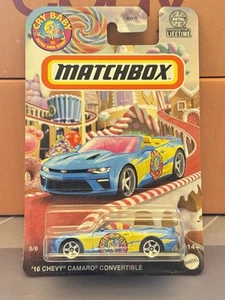 MATCHBOX 16 CHEVY CAMARO CONVERTIBLE 1:64 DIECAST LONG CARD - Picture 1 of 3