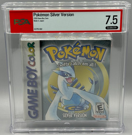 Pokemon Silver Version Nintendo Game Boy Color Sealed PSA 7.5 A+ Graded NOT WATA