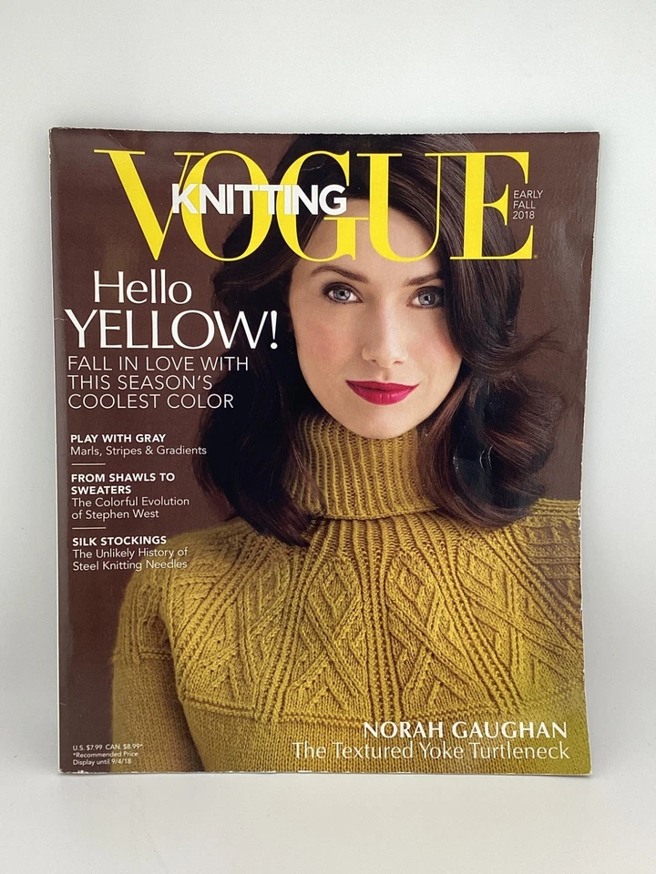 Vogue Knitting Magazine Early Fall 2018 Hello Yellow! Fall In Love With Color - Image 1 of 1