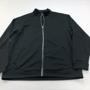 Pebble Beach Performance XXL Black Mens Full Zip Mock Neck Golf Jacket - Picture 1 of 9