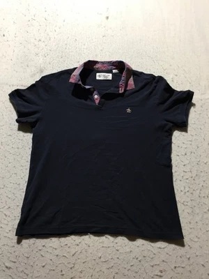 Camisa Polo Penguin Para Hombres M Mediana Azul Marino Manga Corta Penquin Logo Cuello Foto 1 de 4