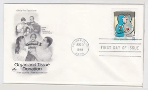 TurtlesTradingPost- Organ & Tissue Donation #3227- 1998 FDC- Artcraft Cachet - Picture 1 of 1