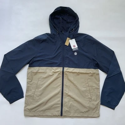 $65 Element Men’s Alder Fundamental Hooded Zip Jacket In Blocked Color Size XL - Image 1 of 4