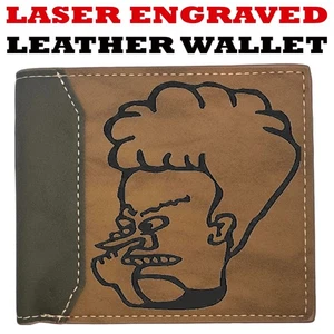 Custom BEAVIS #2 Wallet - Bifold Leather Wallet - Premium Quality - Picture 1 of 5