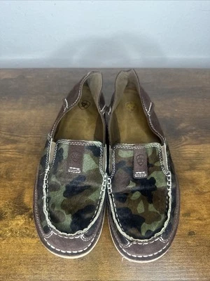 Zapatos Ariat Cruiser para mujer talla 8 B marrón camuflaje sin cordones camuflaje occidental Foto 1 de 4