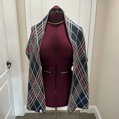 VERA BRADLEY MULTI-COLOR TARTAN PLAID SCARF PRE-OWNED EXCELLENT CONDITION - Image 1 of 4