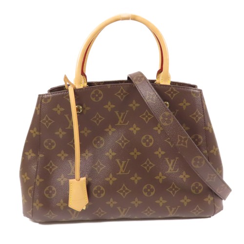 LOUIS VUITTON（LV） Borsa a tracolla Louis Vuitton LV GHW Montaigne MM 2 vie M41056 monogramma marrone