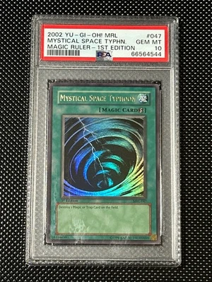 YUGIOH PSA 10 2002 Mystical Space Typhoon MRL-047 Ultra Rare 1st Edition *4544 - Image 1 of 2