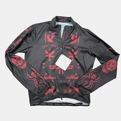 Twin Six NWT Anti-Team Black Red Metal Zip Cycling Jacket Men's Size Medium - Image 1 of 4