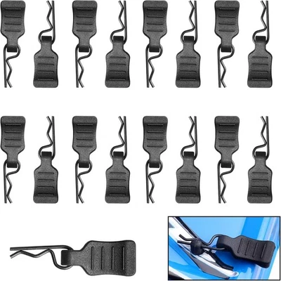 HobbyPark 50pcs Mini Clips R Pins with Pull Tabs 0.7mm Rod and Tabs, Black  - Image 1 of 4