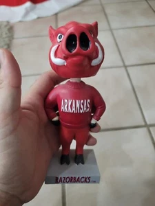 Rare Big Red Arkansas Razorbacks Bobblehead Red Sweater Nice See Pics *24 - Picture 1 of 6