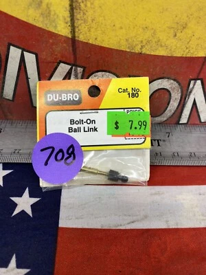 Dubro 180 Bolt-On Ball Link for: RC Aircraft {1pc.} NEW USA SHIPPED - Image 1 of 2