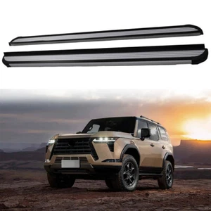 estribo de aluminio plateado compatible con barras Nerf escalón lateral Lexus GX550 2024 2025 - Imagen 1 de 13