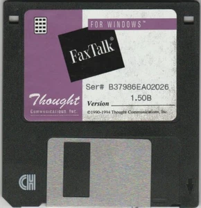 FaxTalk for Windows by Thoght Version 1.50B ~ 3.5" disk 1994 - Picture 1 of 2