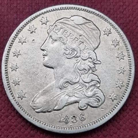 1836 Capped Bust Quarter 25c Higher Grade XF - AU #58441 Cover