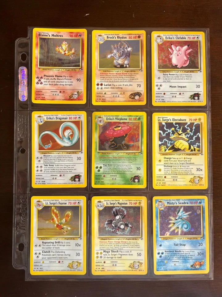 2000 Pokemon TCG: Full Complete Gym Heroes Set (132/132) - NM / MP Condition - Image 1 of 4