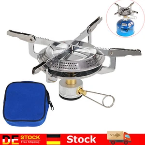 Faltbar Mini Campingkocher Gaskocher Gasherd Brenner Camping Gas Stove Outdoor - Bild 1 von 12