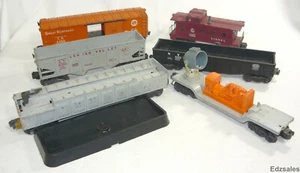 6 Lionel O Gauge Scale Model Train Cars - Great Northern 3620 Spot Light Barrel - Picture 1 of 9
