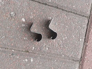 Jaguar Mk2 / Daimler V8 / Stype / mk X / roof rail chrome joint clips,  - Picture 1 of 3