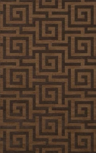 Yellow Transitional Hand Hooked Squares Curls Blocks Area Rug Geometric DV13 - Picture 1 of 35