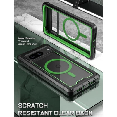 For Google Pixel 8 MagPro Case Shockproof Rugged Hybrid Back Protector Green - Image 1 of 4