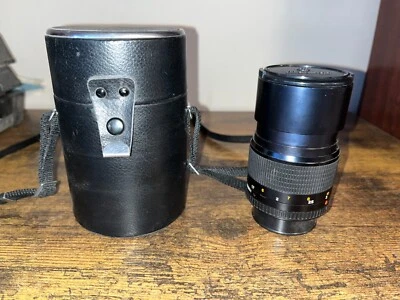 Objetivo Minolta Celtic 135 mm 1:35 con cubiertas de lente, estuche rígido y correa Foto 1 de 4