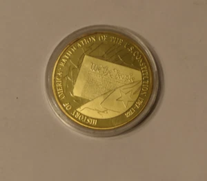 HISTORY OF AMERICA RATIFICATION OF THE U.S. CONSTITUTION TOKEN! - Picture 1 of 4