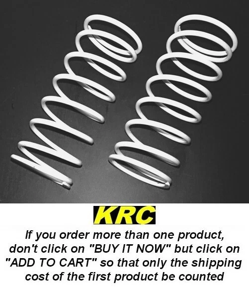 LOSA5454 - LOSI 8IGHT/T/2.0/2.0T FRONT WHITE SHOCK SPRINGS 5.3 LBS (HARD) (2) - Photo 1/1