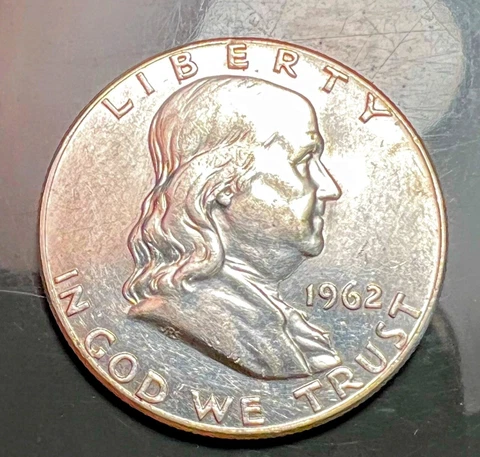 Choice 1962 P Franklin Half Dollar NM Cover