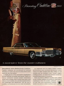 1969 Cadillac Sedan de Ville "A Masterpiece" Original Color Ad - Picture 1 of 1